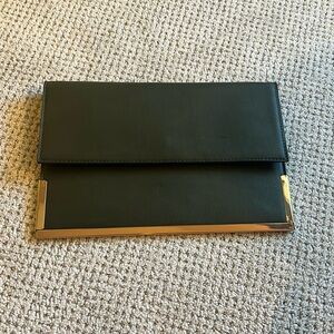 New with tags green and gold trim handbag